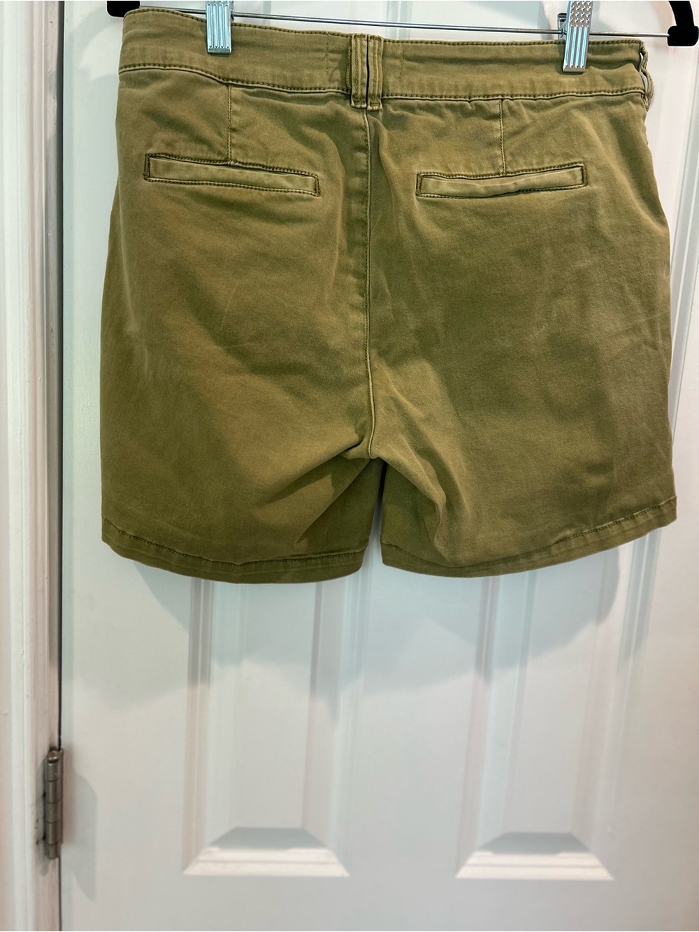 Anthropologie Olive Green High-Rise Utility Shorts - Picture 4 of 8